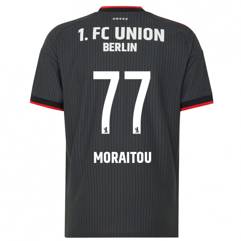 Danxen Damen Athanasia Moraitou #77 Schwarz Weiß Rot Auswärtstrikot Trikot 2026/27 T-Shirt