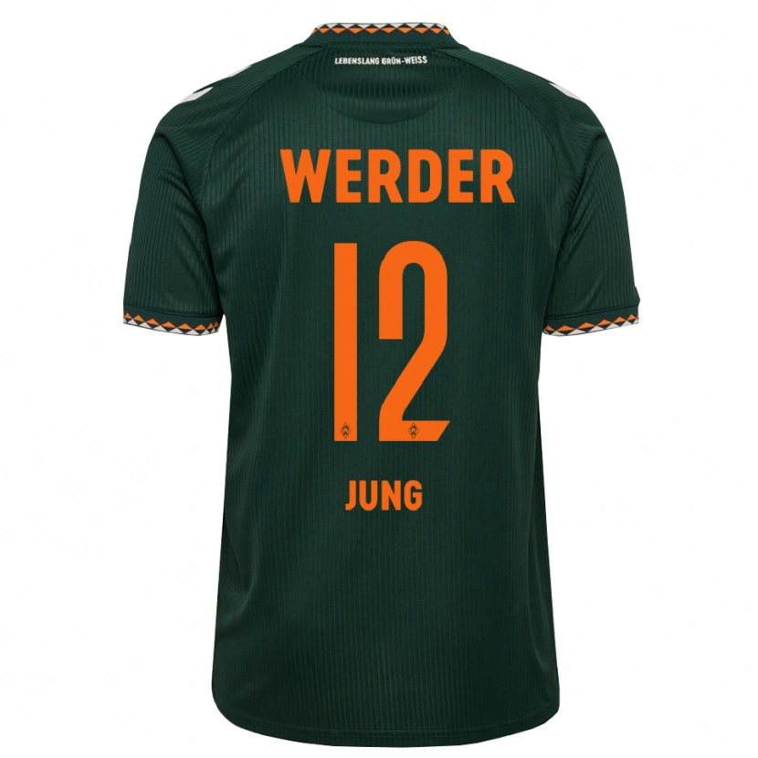 Danxen Damen Hugo Jung #12 Dunkelgrün Orange Weiß Auswärtstrikot Trikot 2026/27 T-Shirt