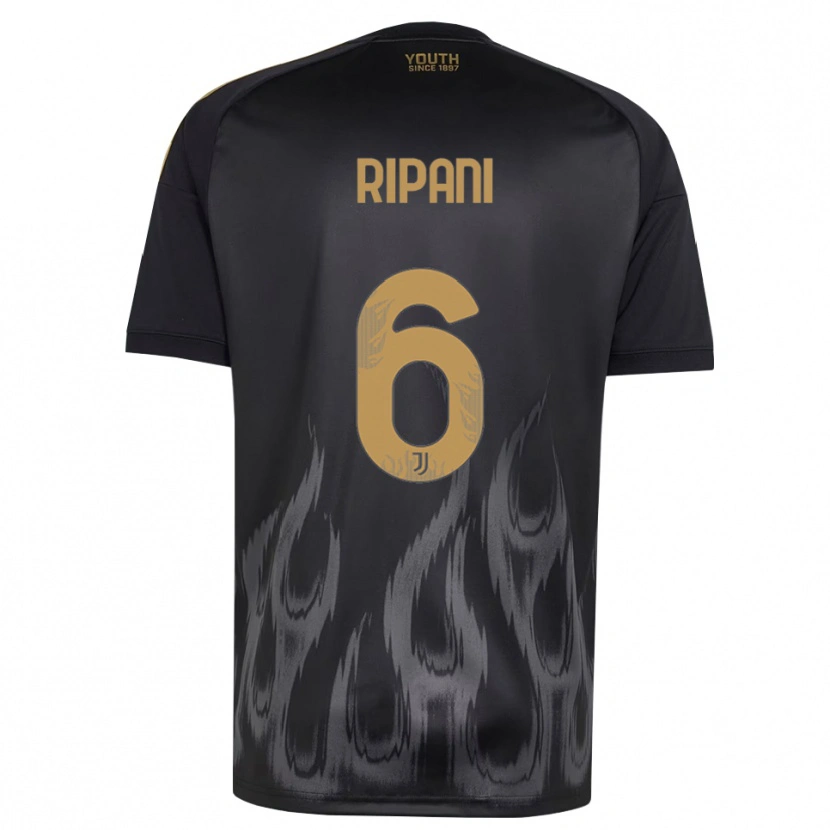 Danxen Damen Diego Ripani #6 Schwarz Braun Ausweichtrikot Trikot 2026/27 T-Shirt