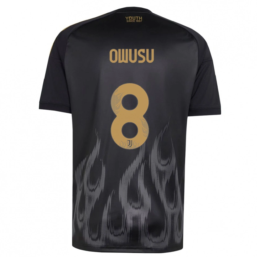 Danxen Damen Augusto Owusu #8 Schwarz Braun Ausweichtrikot Trikot 2026/27 T-Shirt