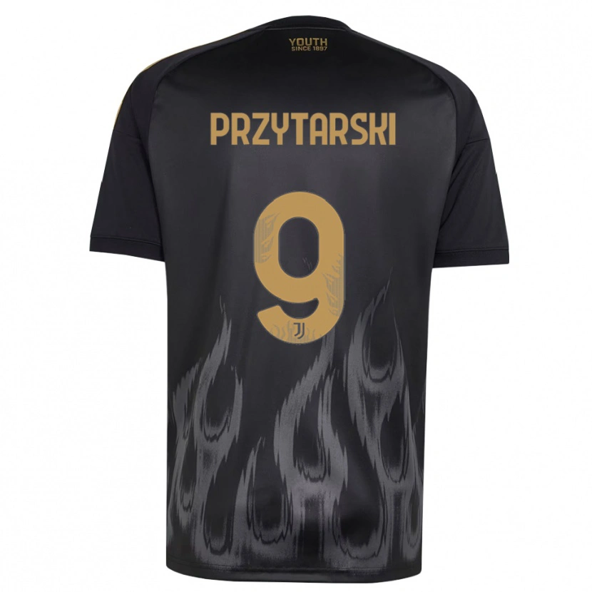 Danxen Damen Aleksander Przytarski #9 Schwarz Braun Ausweichtrikot Trikot 2026/27 T-Shirt