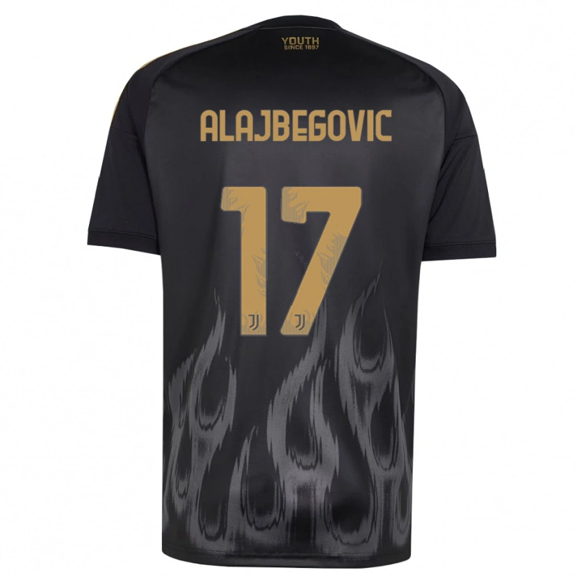 Danxen Damen Kerim Alajbegovic #17 Schwarz Braun Ausweichtrikot Trikot 2026/27 T-Shirt