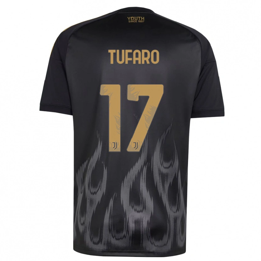 Danxen Damen Gabriele Tufaro #17 Schwarz Braun Ausweichtrikot Trikot 2026/27 T-Shirt