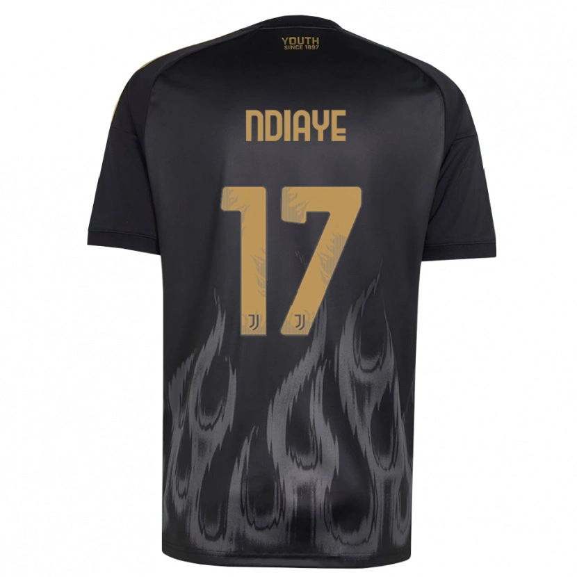 Danxen Damen Modou Ndiaye #17 Schwarz Braun Ausweichtrikot Trikot 2026/27 T-Shirt