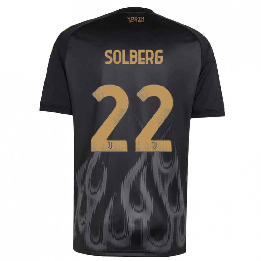 Danxen Damen Elias Solberg #22 Schwarz Braun Ausweichtrikot Trikot 2026/27 T-Shirt