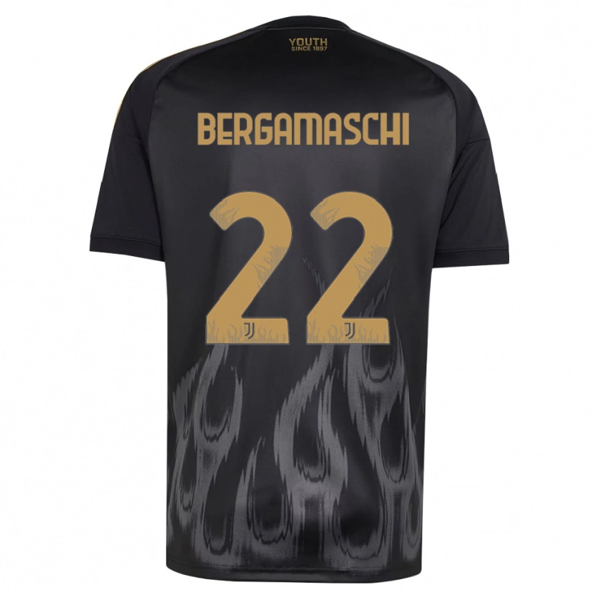 Danxen Damen Valentina Bergamaschi #22 Schwarz Braun Ausweichtrikot Trikot 2026/27 T-Shirt