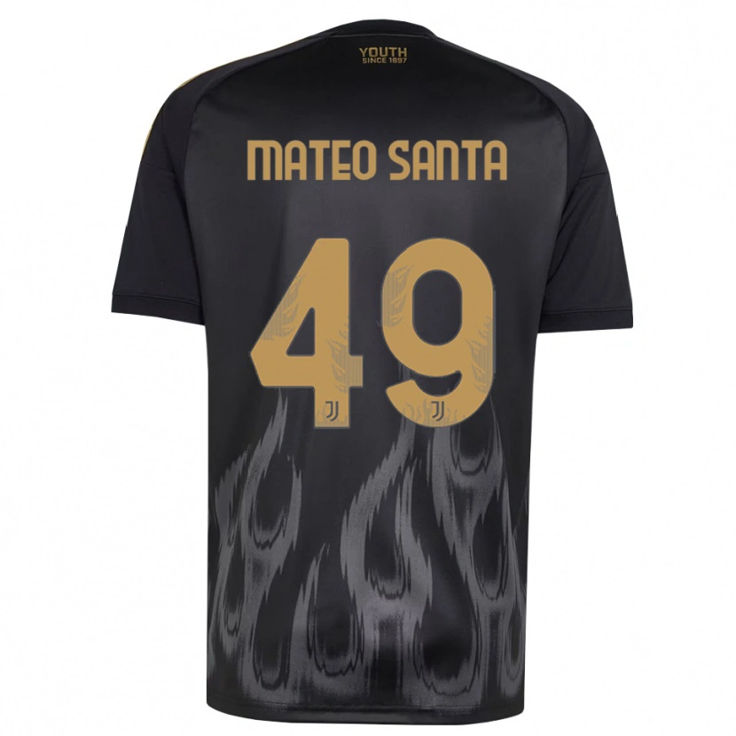 Danxen Damen Mateo Santa Maria #49 Schwarz Braun Ausweichtrikot Trikot 2026/27 T-Shirt