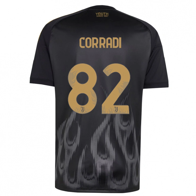 Danxen Damen Christian Corradi #82 Schwarz Braun Ausweichtrikot Trikot 2026/27 T-Shirt