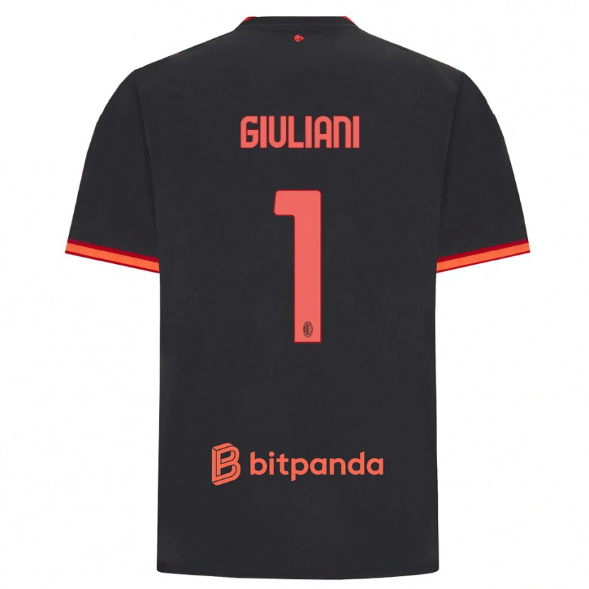 Danxen Damen Laura Giuliani #1 Schwarz Rot Ausweichtrikot Trikot 2026/27 T-Shirt