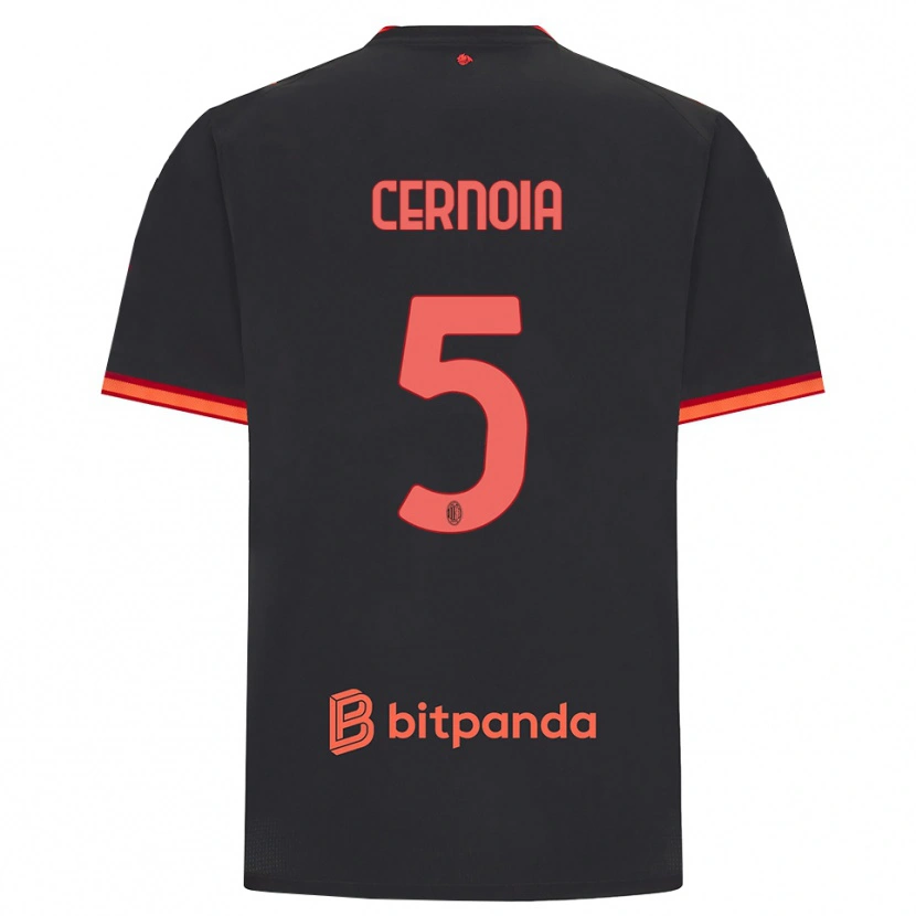 Danxen Damen Valentina Cernoia #5 Schwarz Rot Ausweichtrikot Trikot 2026/27 T-Shirt