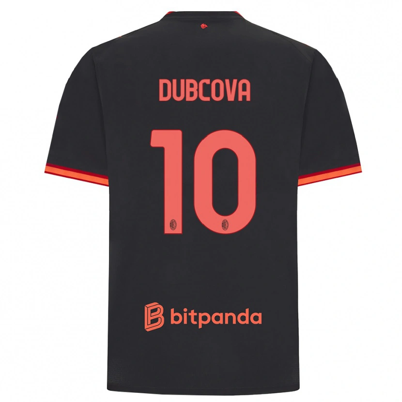 Danxen Damen Kamila Dubcova #10 Schwarz Rot Ausweichtrikot Trikot 2026/27 T-Shirt