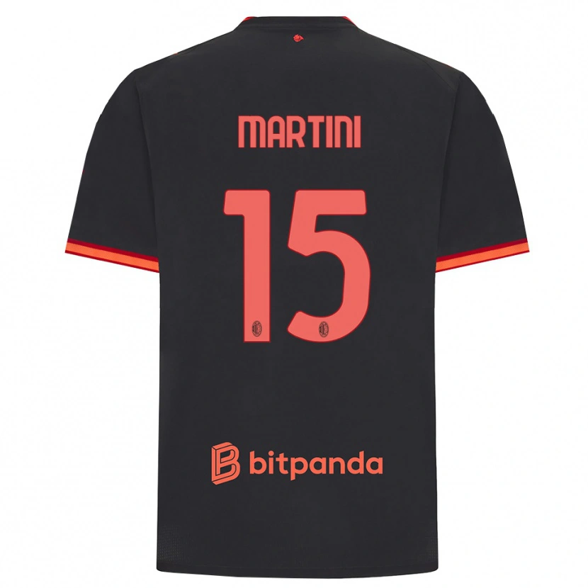 Danxen Damen Thomas Martini #15 Schwarz Rot Ausweichtrikot Trikot 2026/27 T-Shirt