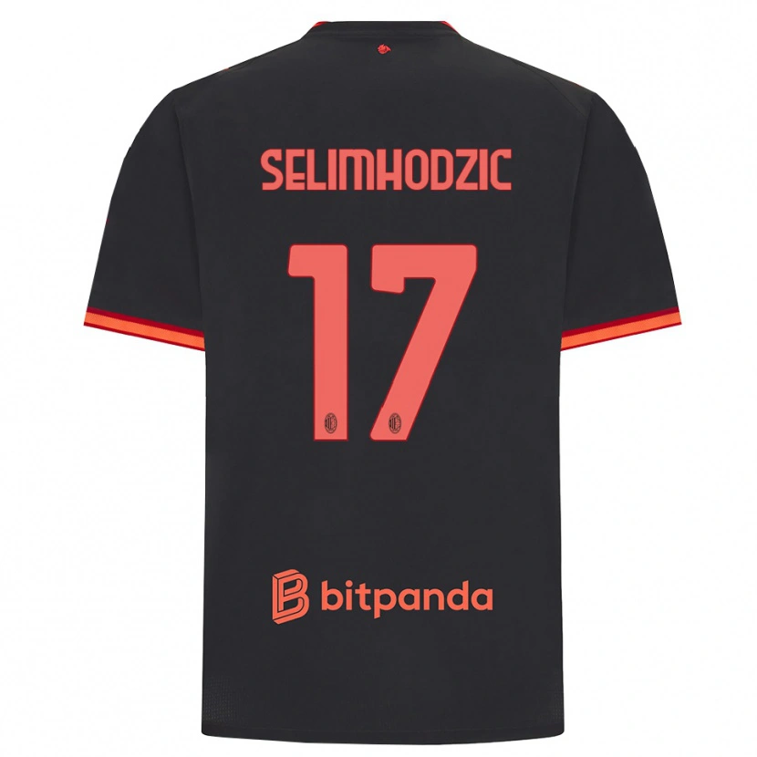 Danxen Damen Noa Selimhodzic #17 Schwarz Rot Ausweichtrikot Trikot 2026/27 T-Shirt