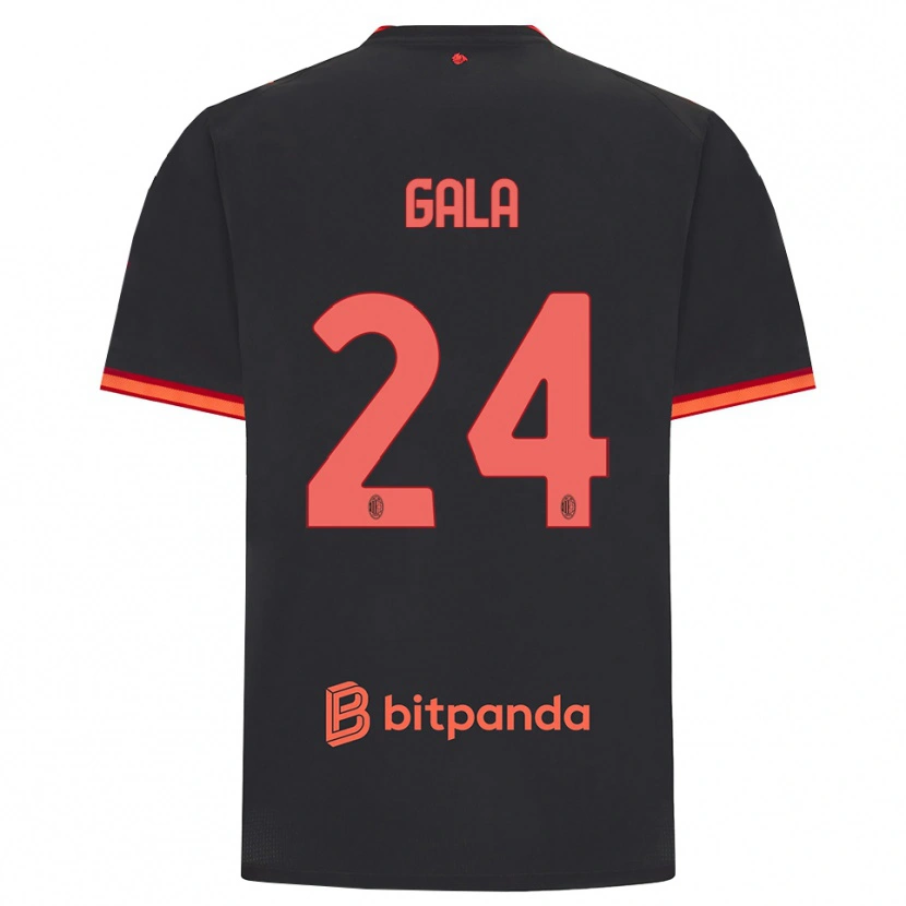 Danxen Damen Antonio Gala #24 Schwarz Rot Ausweichtrikot Trikot 2026/27 T-Shirt