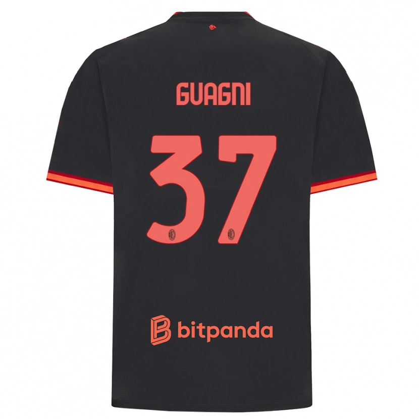 Danxen Damen Alia Guagni #37 Schwarz Rot Ausweichtrikot Trikot 2026/27 T-Shirt