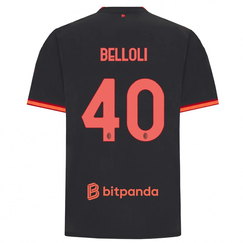 Danxen Damen Sofia Belloli #40 Schwarz Rot Ausweichtrikot Trikot 2026/27 T-Shirt