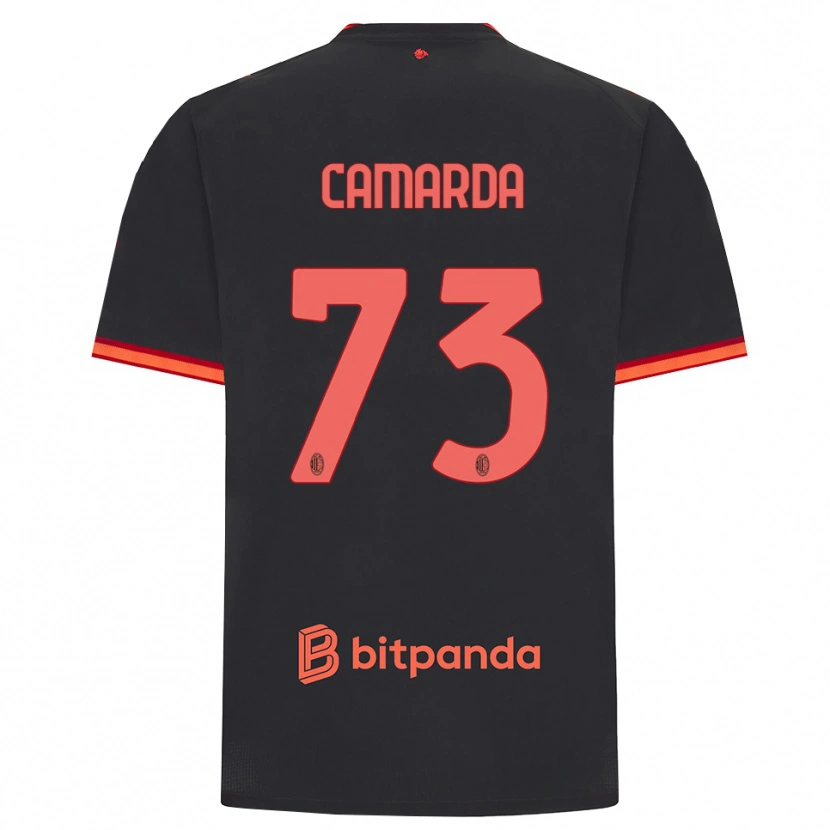 Danxen Damen Francesco Camarda #73 Schwarz Rot Ausweichtrikot Trikot 2026/27 T-Shirt