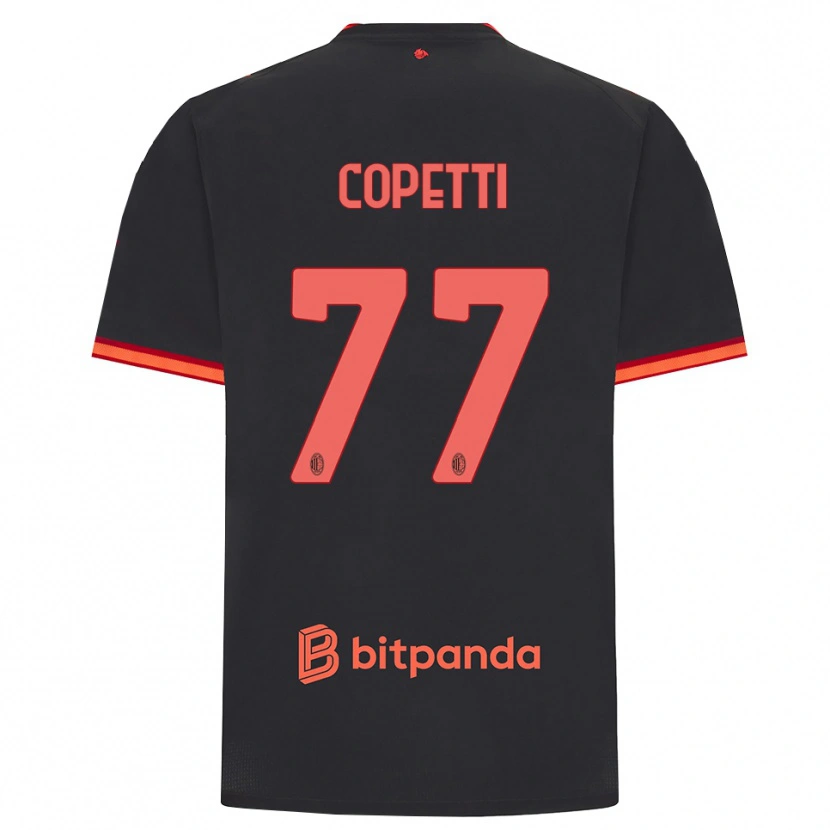 Danxen Damen Matilde Copetti #77 Schwarz Rot Ausweichtrikot Trikot 2026/27 T-Shirt