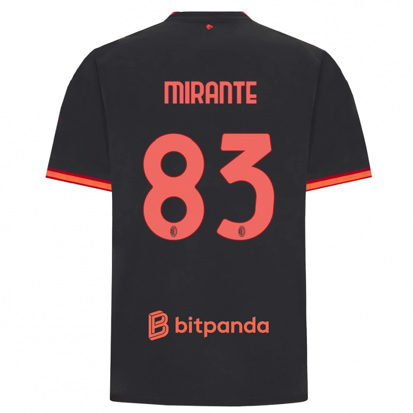 Danxen Damen Antonio Mirante #83 Schwarz Rot Ausweichtrikot Trikot 2026/27 T-Shirt