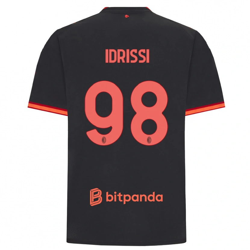 Danxen Damen Yahya Idrissi #98 Schwarz Rot Ausweichtrikot Trikot 2026/27 T-Shirt