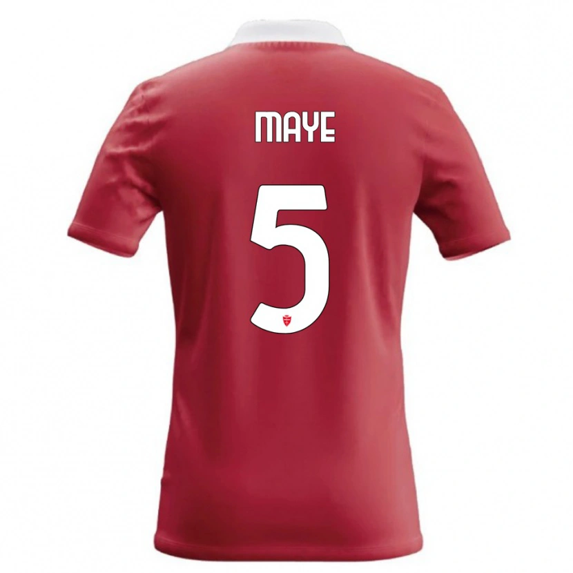 Danxen Kinder Yvan Maye #5 Rot Weiß Heimtrikot Trikot 2026/27 T-Shirt