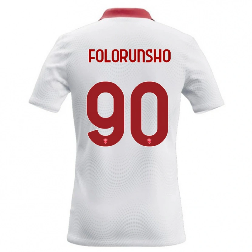 Danxen Kinder Michael Folorunsho #90 Weiß Rot Auswärtstrikot Trikot 2026/27 T-Shirt