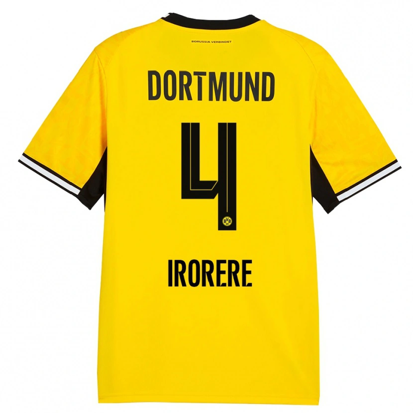 Danxen Kinder Felix Irorere #4 Gelb Schwarz Weiß Heimtrikot Trikot 2026/27 T-Shirt