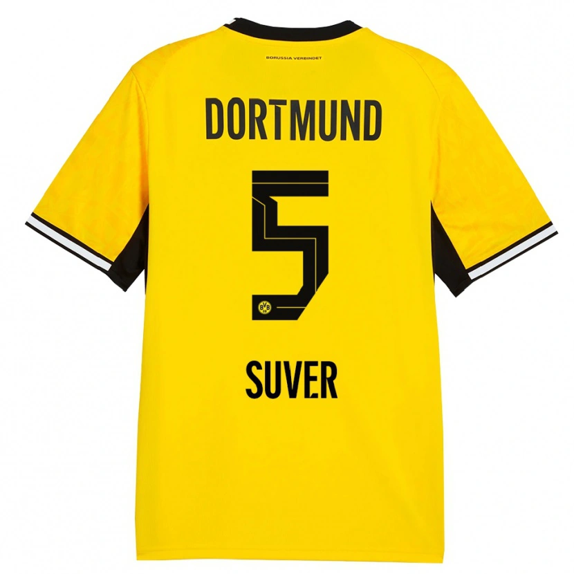 Danxen Kinder Mario Suver #5 Gelb Schwarz Weiß Heimtrikot Trikot 2026/27 T-Shirt