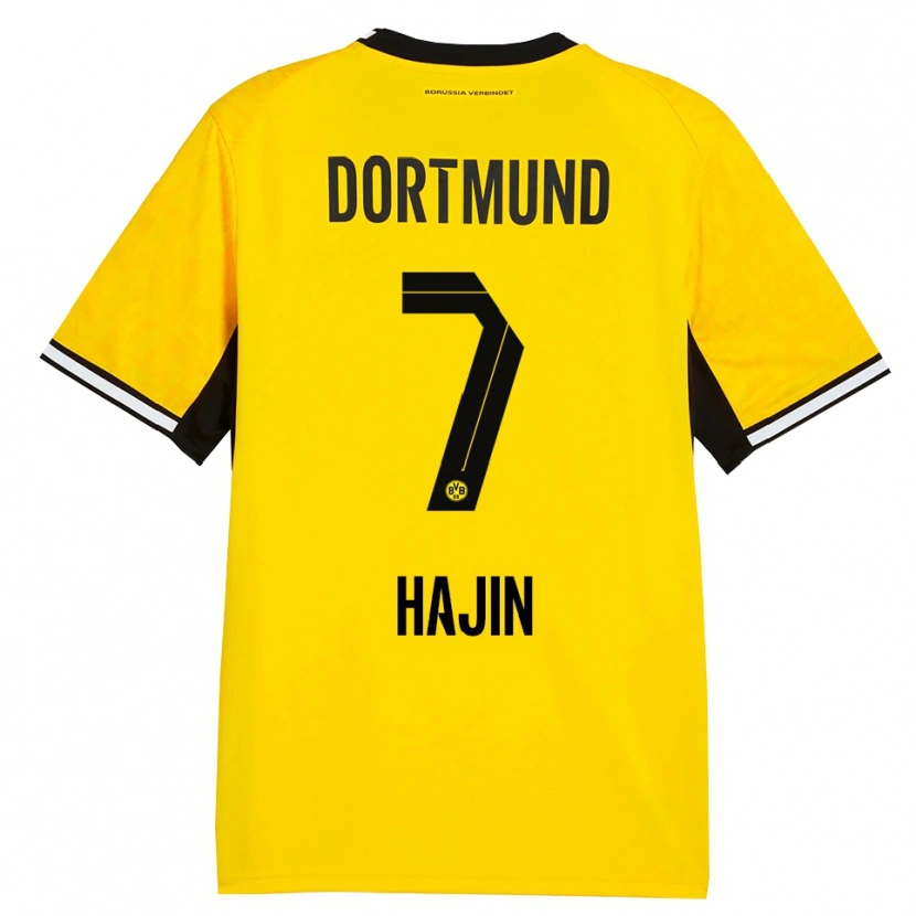 Danxen Kinder So Hajin #7 Gelb Schwarz Weiß Heimtrikot Trikot 2026/27 T-Shirt