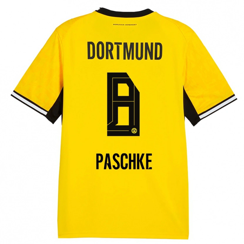 Danxen Kinder Felix Paschke #8 Gelb Schwarz Weiß Heimtrikot Trikot 2026/27 T-Shirt