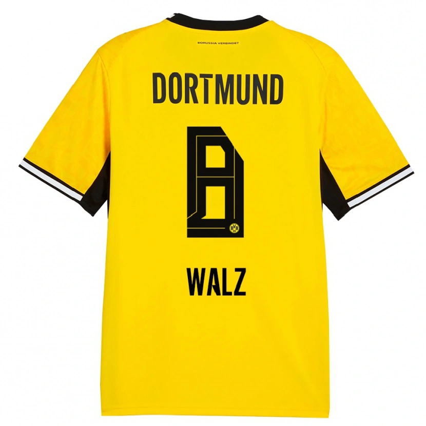 Danxen Kinder Vasco Walz #8 Gelb Schwarz Weiß Heimtrikot Trikot 2026/27 T-Shirt