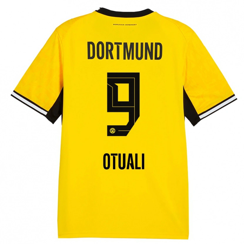 Danxen Kinder Moses Otuali #9 Gelb Schwarz Weiß Heimtrikot Trikot 2026/27 T-Shirt