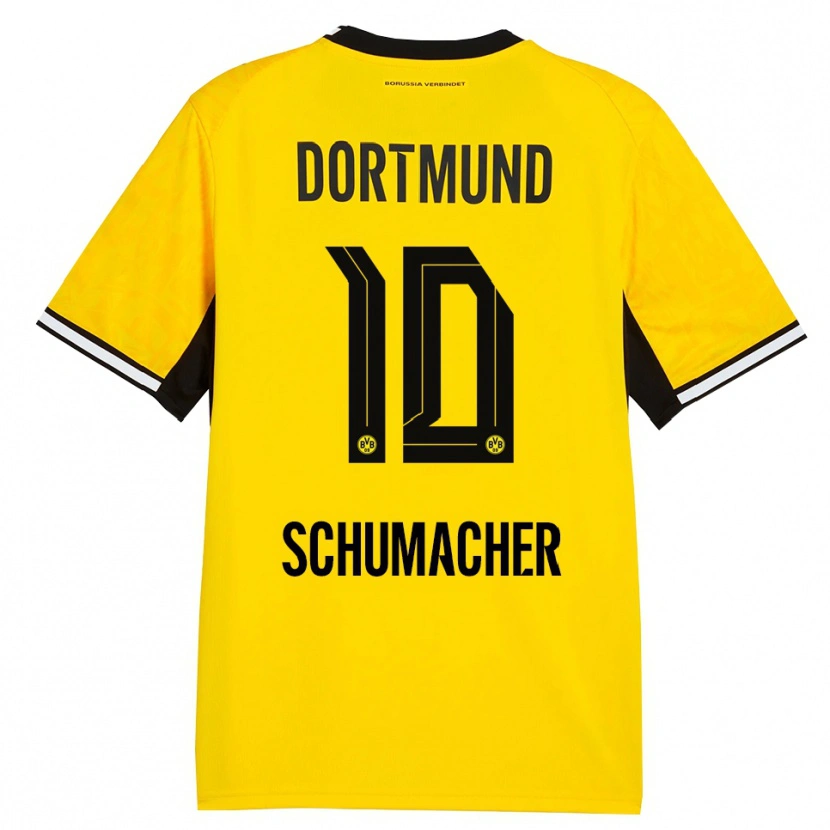 Danxen Kinder Rita Schumacher #10 Gelb Schwarz Weiß Heimtrikot Trikot 2026/27 T-Shirt