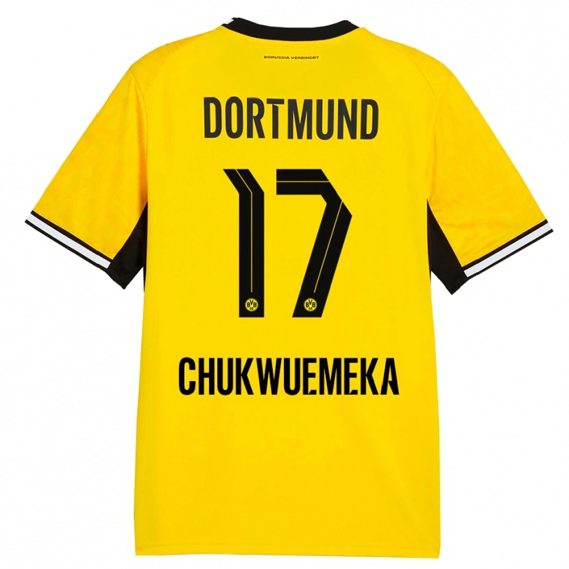 Danxen Kinder Carney Chukwuemeka #17 Gelb Schwarz Weiß Heimtrikot Trikot 2026/27 T-Shirt