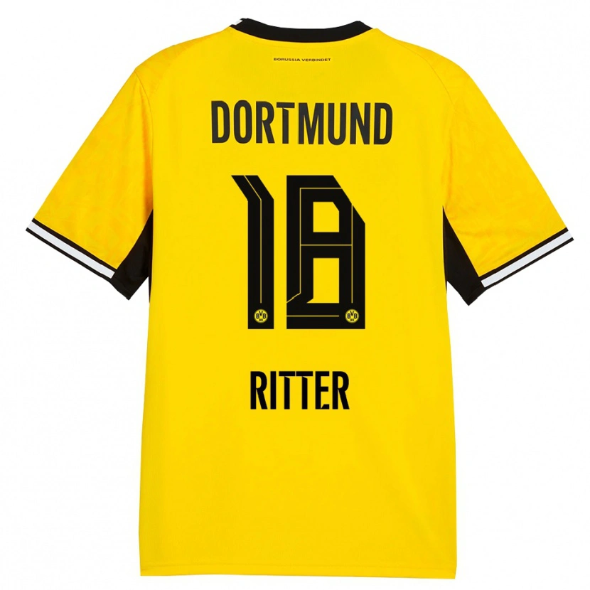 Danxen Kinder Roméo Ritter #18 Gelb Schwarz Weiß Heimtrikot Trikot 2026/27 T-Shirt