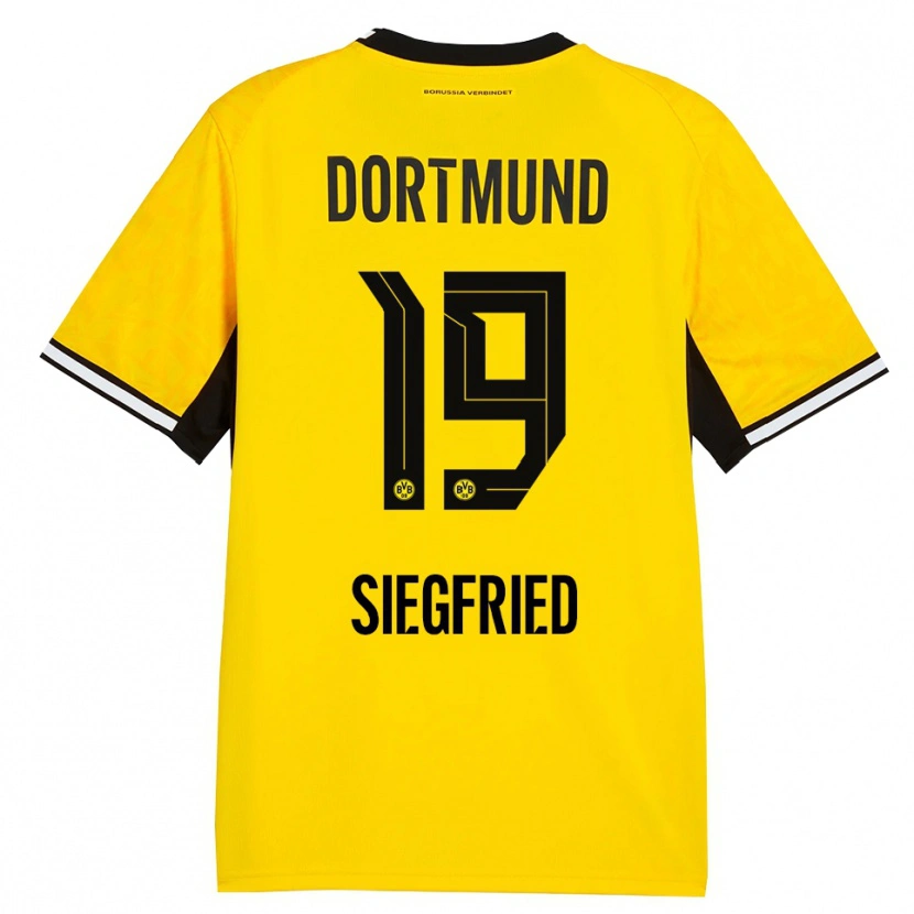 Danxen Kinder Janz Siegfried #19 Gelb Schwarz Weiß Heimtrikot Trikot 2026/27 T-Shirt