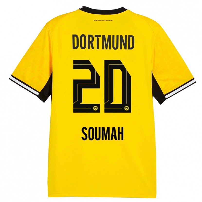 Danxen Kinder Moussa Soumah #20 Gelb Schwarz Weiß Heimtrikot Trikot 2026/27 T-Shirt