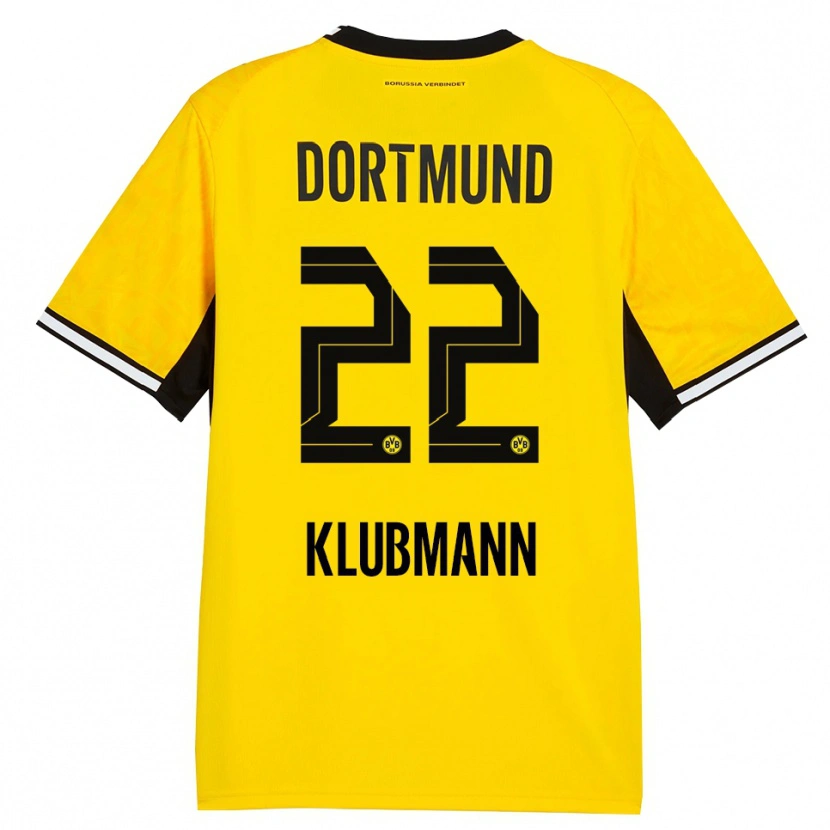 Danxen Kinder Leon Klubmann #22 Gelb Schwarz Weiß Heimtrikot Trikot 2026/27 T-Shirt