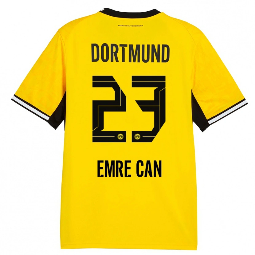 Danxen Kinder Emre Can #23 Gelb Schwarz Weiß Heimtrikot Trikot 2026/27 T-Shirt