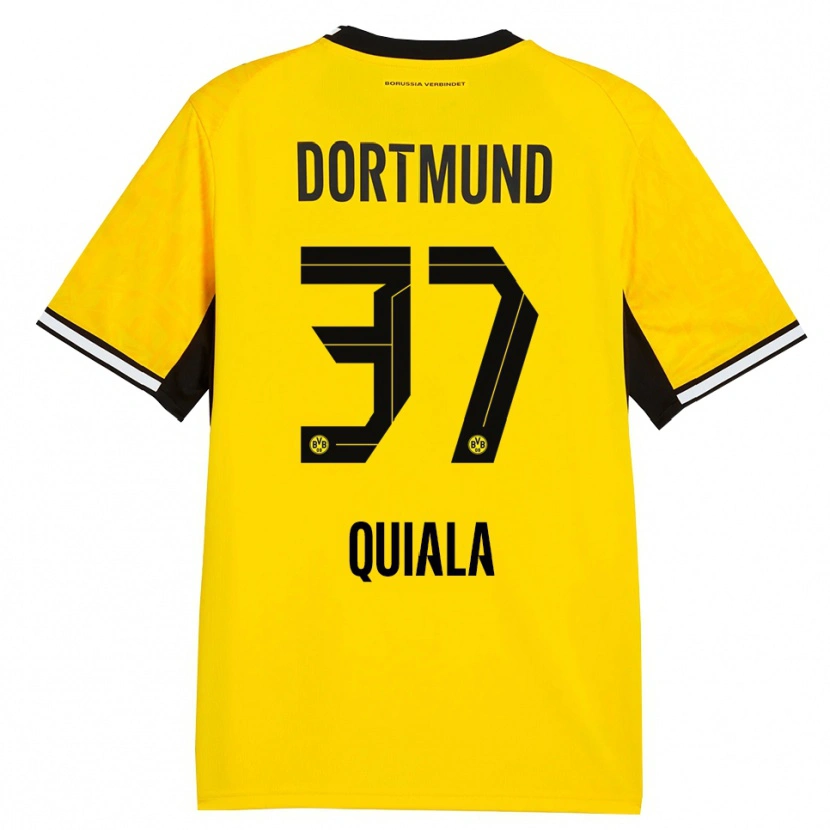 Danxen Kinder Nanitonda Quiala #37 Gelb Schwarz Weiß Heimtrikot Trikot 2026/27 T-Shirt