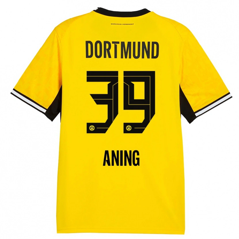 Danxen Kinder Prince Aning #39 Gelb Schwarz Weiß Heimtrikot Trikot 2026/27 T-Shirt