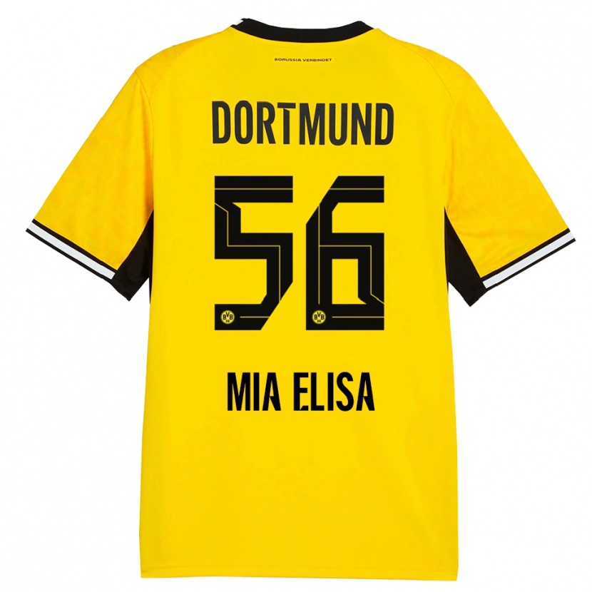 Danxen Kinder Bomnuter Mia Elisa #56 Gelb Schwarz Weiß Heimtrikot Trikot 2026/27 T-Shirt