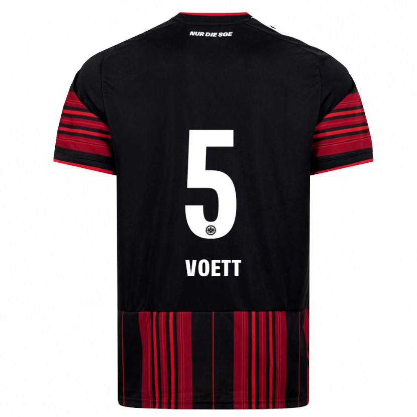 Danxen Kinder Johannes Vött #5 Schwarz Rot Weiß Heimtrikot Trikot 2026/27 T-Shirt