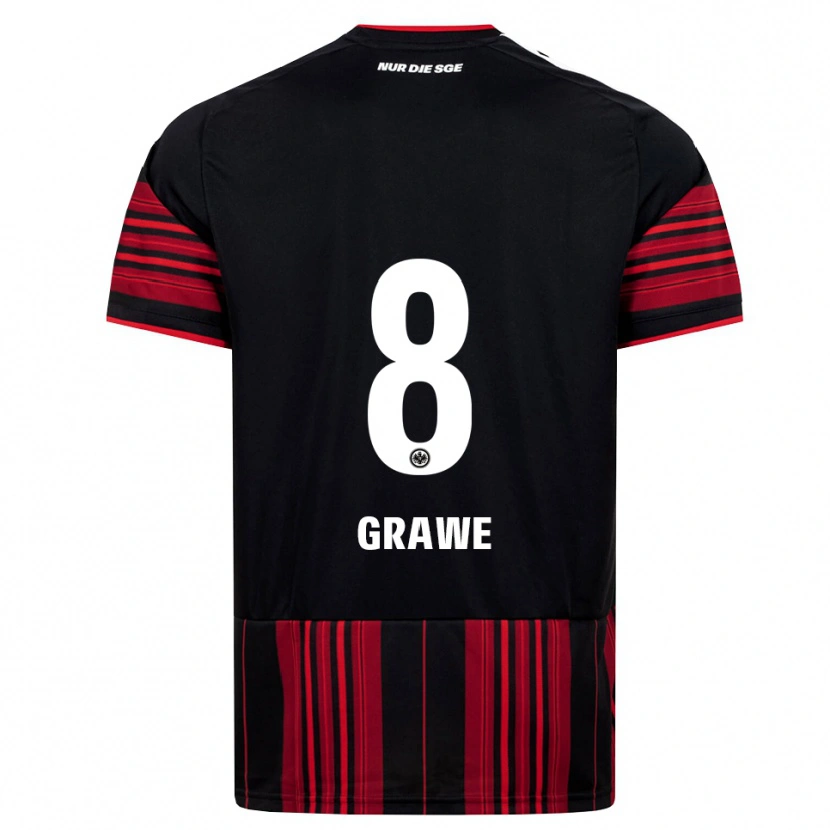 Danxen Kinder Lisanne Gräwe #8 Schwarz Rot Weiß Heimtrikot Trikot 2026/27 T-Shirt