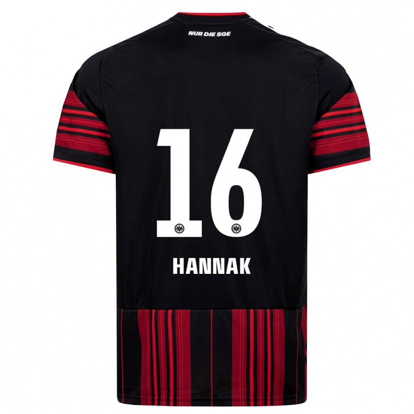 Danxen Kinder Tim Hannak #16 Schwarz Rot Weiß Heimtrikot Trikot 2026/27 T-Shirt