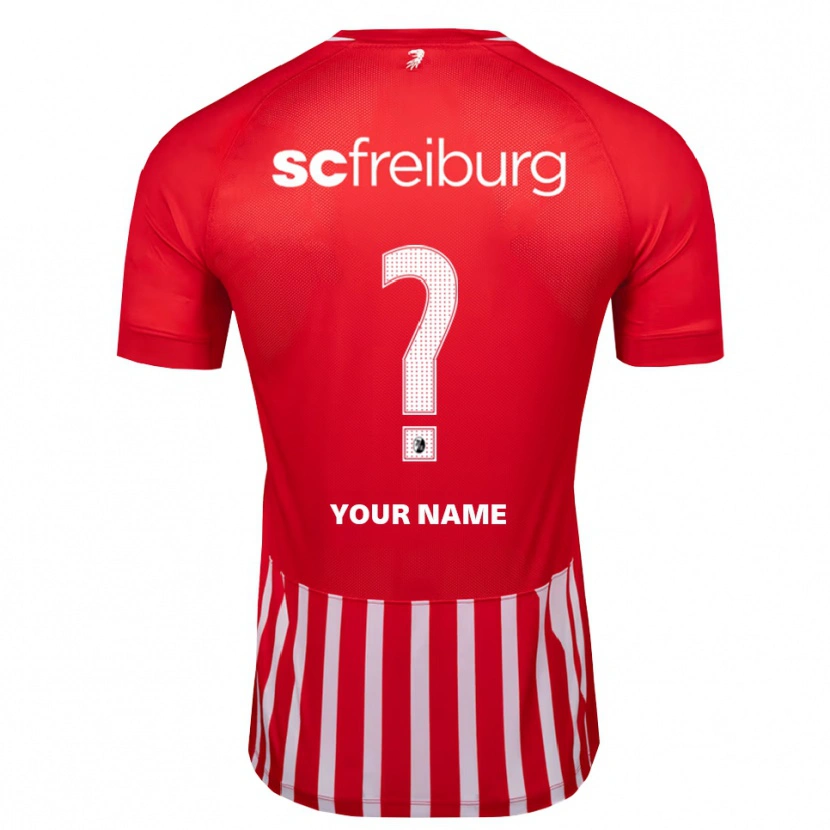 Danxen Kinder Ihren Namen #0 Rot Weiß Schwarz Heimtrikot Trikot 2026/27 T-Shirt