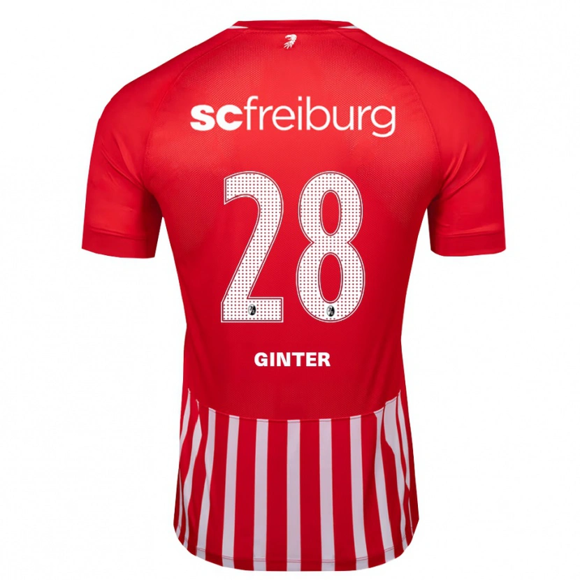 Danxen Kinder Matthias Ginter #28 Rot Weiß Schwarz Heimtrikot Trikot 2026/27 T-Shirt