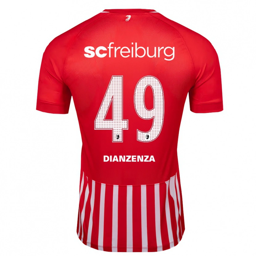 Danxen Kinder Chrisdy Dianzenza #49 Rot Weiß Schwarz Heimtrikot Trikot 2026/27 T-Shirt