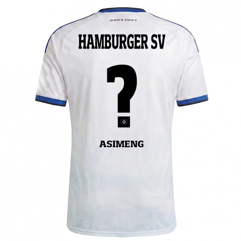 Danxen Kinder Christopher Asimeng #0 Weiß Schwarz Blau Heimtrikot Trikot 2026/27 T-Shirt