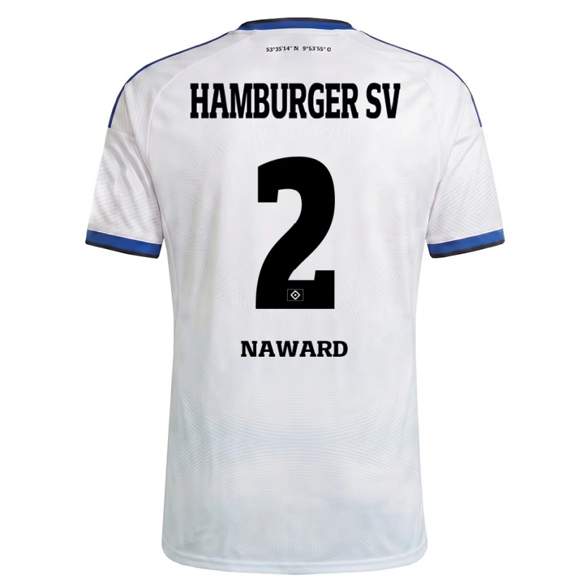 Danxen Kinder Lela-Celin Naward #2 Weiß Schwarz Blau Heimtrikot Trikot 2026/27 T-Shirt